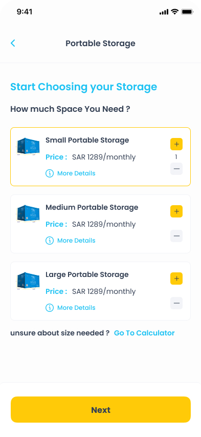 Wheekeep App — Storage